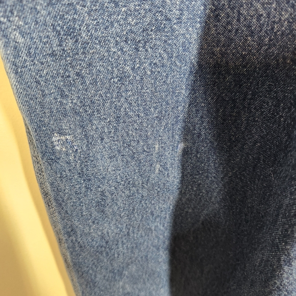 Carhartt Mens Bib Denim Overalls Blue Broken In Durable - Picture 10 of 13